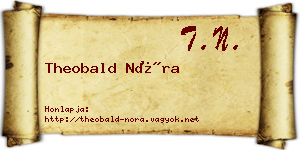 Theobald Nóra névjegykártya